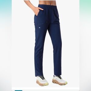 HIWISE 14 NWT NAVY BLUE ADJUST WAIST ANKLE HIKING upf50+ waterproof cargo Pants